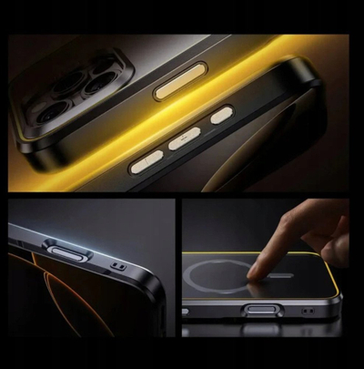Etui telefoni AOHI The Future Magarmor, për iPhone 16 Pro, MagSafe, titanium gri