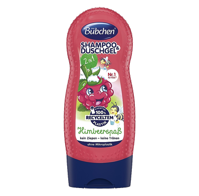 Shampo & xhel dushi për fëmijë Bübchen Raspberry, 230 ml
