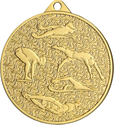 Medalje sportive Gold Medal MMC4506, 45mm, motiv noti, ngjyrë ari