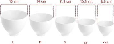 Enë silikoni Activeshop Bowl M, madhësia M, ngjyrë neutrale