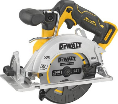Sharrë rrethore Dewalt DCS512NT, 12V, teh 140mm, e verdhë