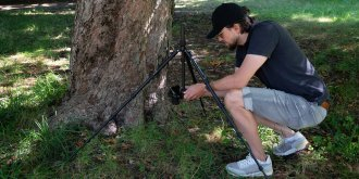 Tripod për kamerë Fotopro 58, alumin, kokë sferike, 8 kg, i zi