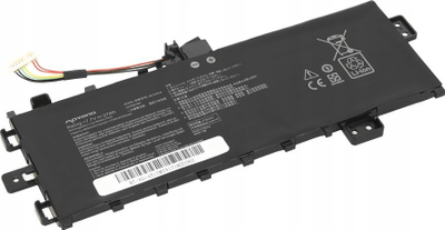 Bateri laptopi Movano B21N1818 C21N1818, 4805mAh 37Wh, për Asus VivoBook 15, e zezë