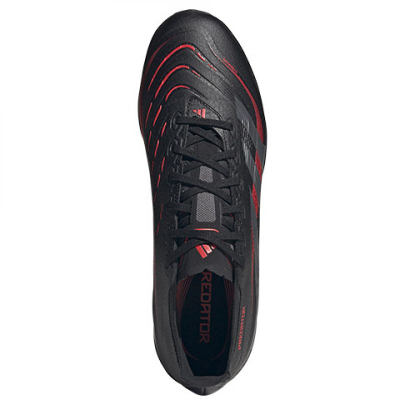Këpucë futbolli Adidas Predator League Turf Unisex, për fushë sintetike, core black grey four lucid red