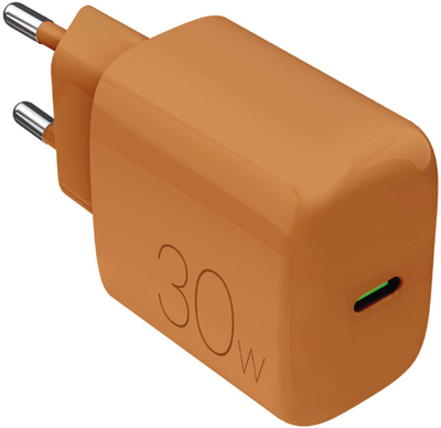 Полнач за во ѕид Puro Pro Lite, 30W, УСБ-Ц PD, портокалов