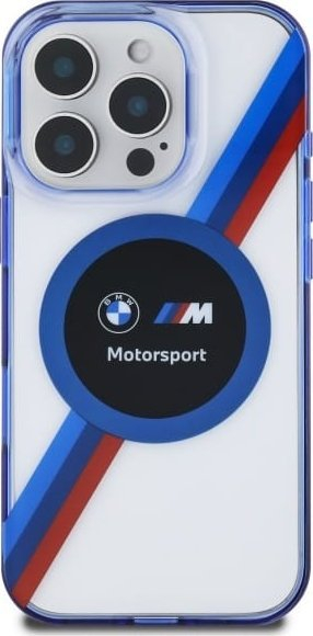 Mbulese BMW Motorsport IML Circle Hardcase MagSafe për iPhone 16 Pro Max 6.9", transparente