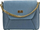 Çantë crossbody Peterson Messenger, lëkurë ekologjike, me zinxhir metalik, blu