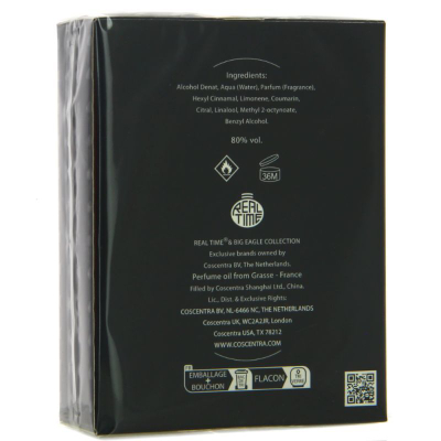 Ujë tualeti Real Time Big Eagle Collection, 100ml, për meshkuj, i zi