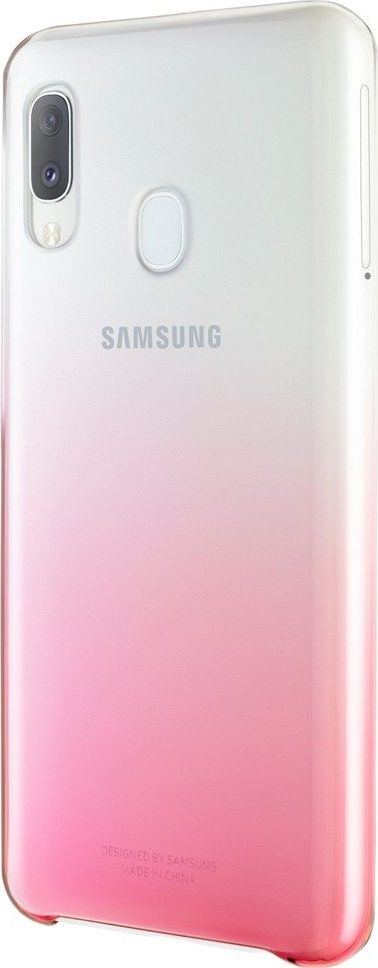 Kapak telefoni Samsung Gradation Cover EF-AA202, Galaxy A20e, plastik, rozë