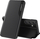 Maskë telefoni Hurtel Eco Leather View Case për Samsung Galaxy A24 4G, me kapak-stand, e zezë