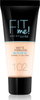 Течна пудра Maybelline Fit Me! Matte Poreless, 102 Fair Ivory, 30 мл
