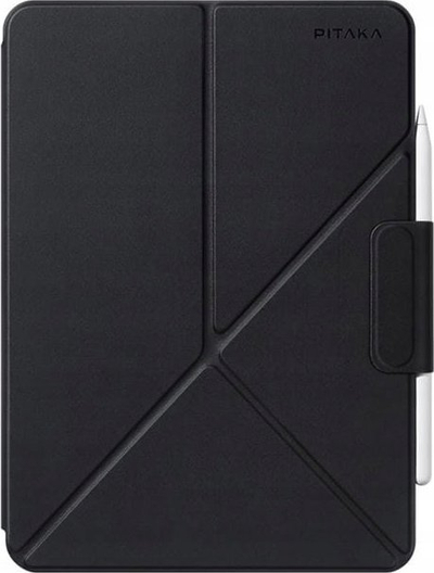 Mbrojtëse tableti Pitaka Folio 2, për iPad Pro 13" 2024, me qëndrim, e zezë