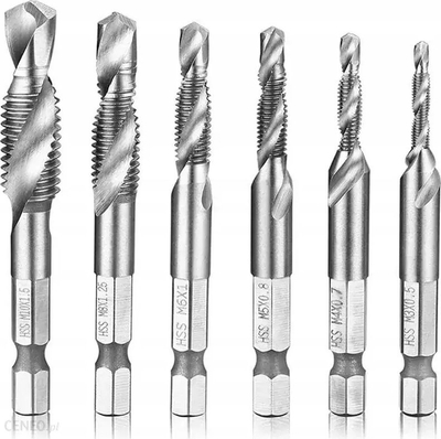 Set bekta titanium SilverTools, 6 copë, M3–M10