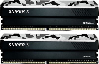 Memorie RAM G.Skill Sniper X, 16GB DDR4, 3200MHz, bardhë e zezë