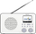 Radio portative TechniSat Viola 2 C IR, internet radio DAB+ FM, ekran 2.4", e bardhë