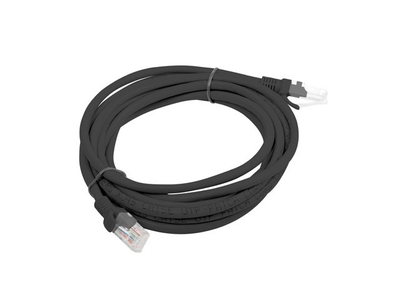 Kabllo rrjeti Lanberg Patchcord Cat6, 3m, UTP, e zezë