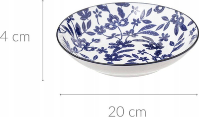 Set pjata të thella Secret de Gourmet Maria, 20cm, 6 copë, blu