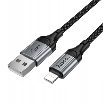 Kabllo USB në Lightning Hoco X121, 1.5m, 27W PD, i zi