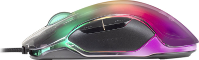 Maus за гејминг Mars Gaming MMGLOW, 12800 DPI, USB, црн