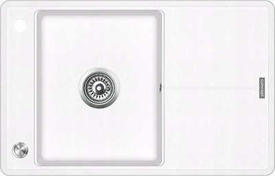 Lavabo kuzhine graniti Concept DG10N50wh, me pikatore, e bardhë
