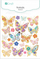 Ngjitësa dekorative Dalprint Butterflies, me shkëlqim, fletë 10 x 24 cm, shumëngjyrëshe