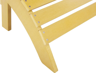 Tabure këmbësh kopshti Beliani ADIRONDACK, plastik, i verdhë