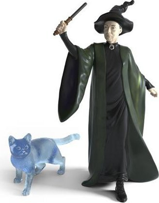 Figurë për koleksion Harry Potter Professor McGonagall &amp; Patronus, Minerva me mace, shumëngjyrëshe