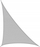 Tendë dielli trekëndore HOBBYGARDEN Sun Shade Sail, 3x5x5.8 m, rezistente ndaj ujit, gri e hirit