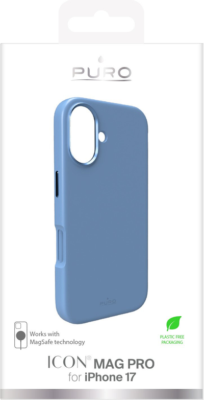 Maskë mbrojtëse Puro për iPhone 17, TPU, blu