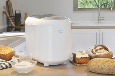 Makineri buke Cecotec Bread&amp;Co 1000 Delicious, 19 programe, ekran LCD, e bardhë