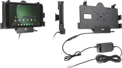 Mbajtëse tableti Brodit 713387, për Samsung Galaxy Tab Active 3 dhe 5, me karikim me Pogo Pins, e zezë