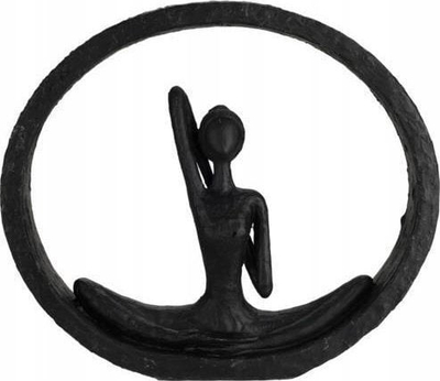 Figurinë dekorative Yoga, 19.5 cm, material i fortë, ngjyra të thjeshta