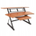 Tavolinë studio DNA SD1, raft 2x4U, raft tastiere tërheqës, 100 cm, e zezë