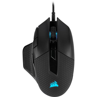 Maus gaming Corsair NIGHTSWORD RGB, me kabllo, 18000 DPI, i zi