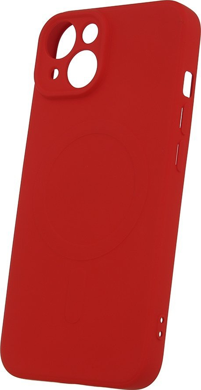 Mbrojtëse silikoni Samsung Galaxy A16 A165 A166, MagSafe, e kuqe