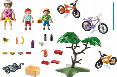 Set lodër Playmobil City Life 71426, tur me biçikleta malore, 52 pjesë, shumëngjyrëshe