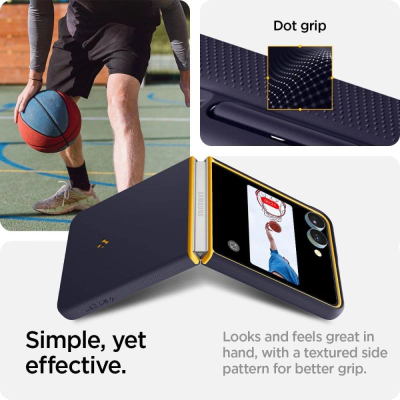 Këllëf telefoni Spigen Nano Pop MagFit për Galaxy Z Flip 7, silikoni, Blueberry