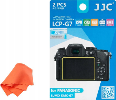 Mbrojtëse ekrani JJC LCP-G7, për Panasonic DMC-G7, polikarbonat, transparente