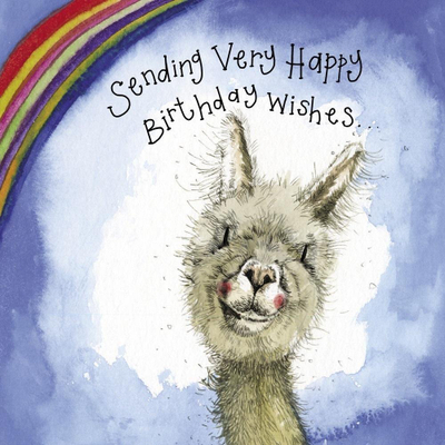 Kartolinë urimi Memorysolution Greeting Card LS168 Alpaca, 120 x 120mm, me zarf, shumëngjyrëshe