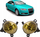 Set llambash mjegulle MTuning GPFOLAU0008-1, H11, të verdha