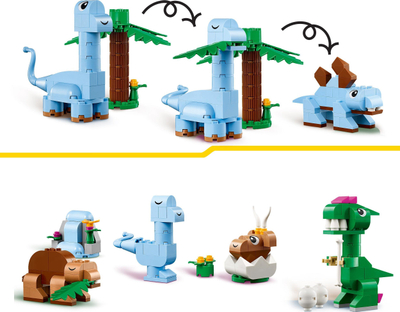 Set ndërtimi dinosauri Creative Dinosaurs për kalamaj, figura që lidhen me njëra-tjetrën