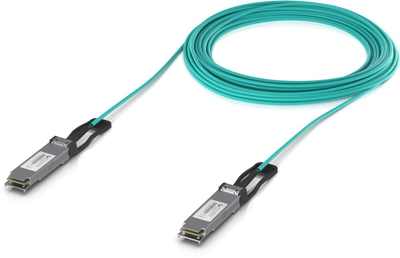 Оптички кабел Убикуити UACC-AOC-QSFP28-20M, 100 Gbps, 20m, аква