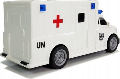 Lojë me Ambulancë me fërkim, 1:20, me dritë edhe zë, e bardhë