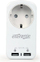 Adapter prizë Gembird EG-ACU2-01-W, 2x USB 5V 2A, dalje AC 10A, i bardhë