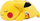 Lodër pelushi Pokemon Pikachu, 18", duke fjetur, e verdhë