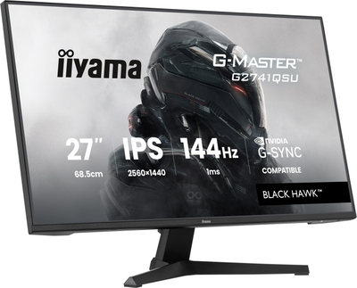 Гејминг монитор iiyama G-MASTER G2741QSU-B1 Black Hawk, 27\", 144Hz, QHD, црн