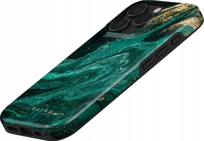 Mbulesë telefoni Burga Emerald Pool Tough MagSafe për iPhone 16 Pro Max, silikoni dhe plastike, e zezë bezhë