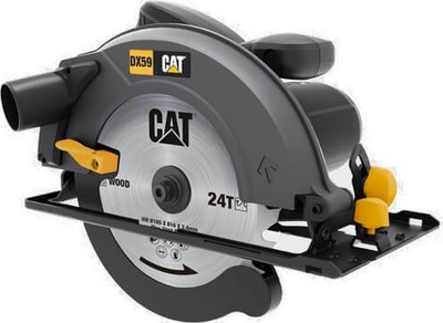 Кружна пила CAT DX59, 1400W, диск 185mm, сива и црна