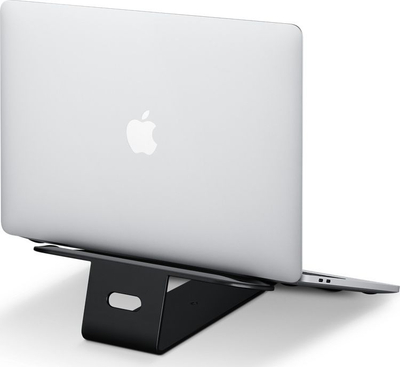 Mbajtëse laptopi Twelve South ParcSlope II, për MacBook dhe iPad Pro, metalike ergonomike, e zezë
