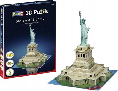 Puzzle 3D Revell Statue of Liberty 00114, model dekorativ, për fëmijë 10+